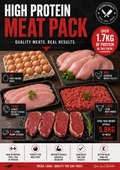 High protein meat pack