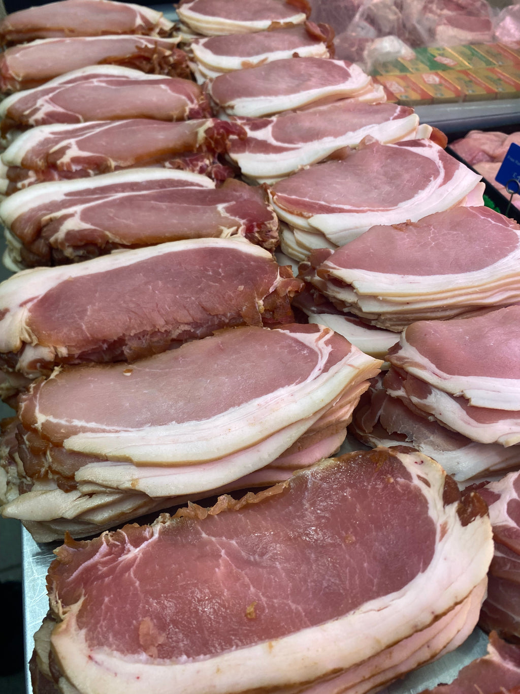 Dry cured smoked back bacon 400g