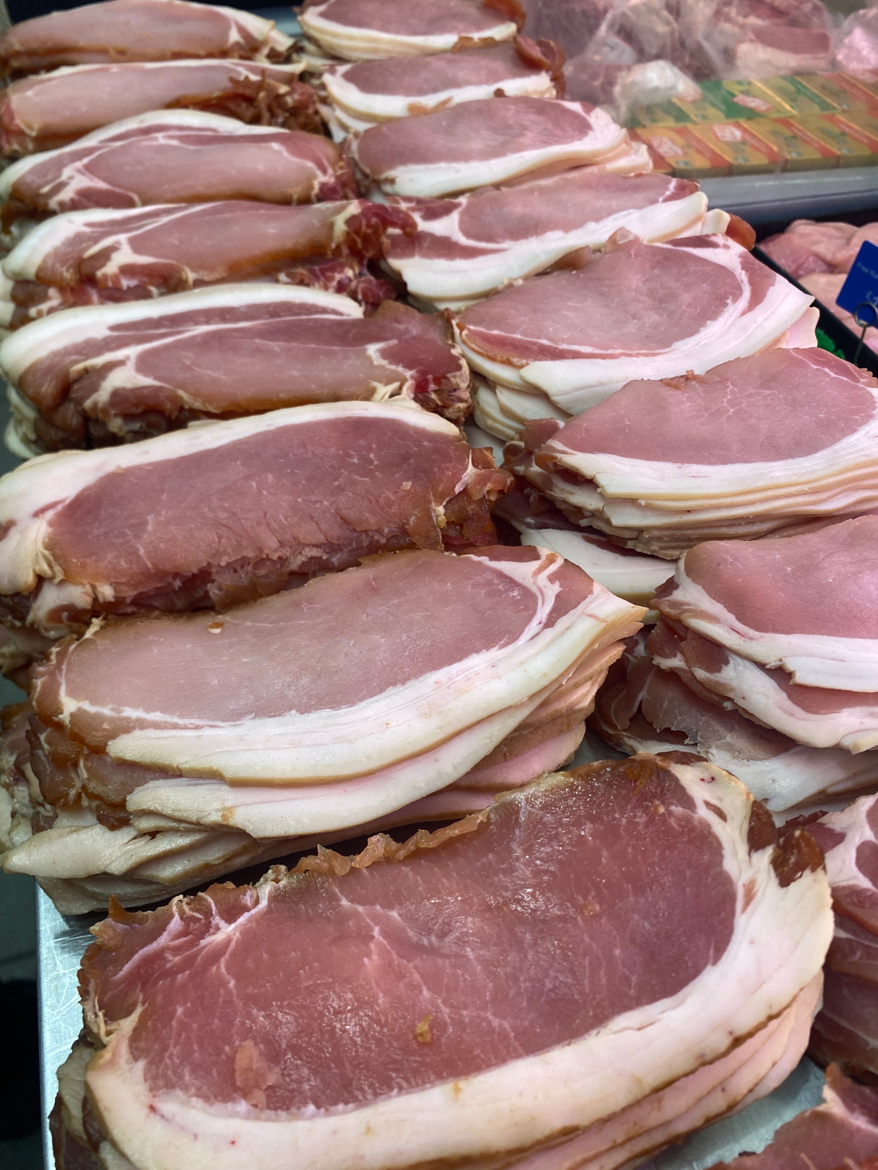 Dry cured smoked back bacon 400g