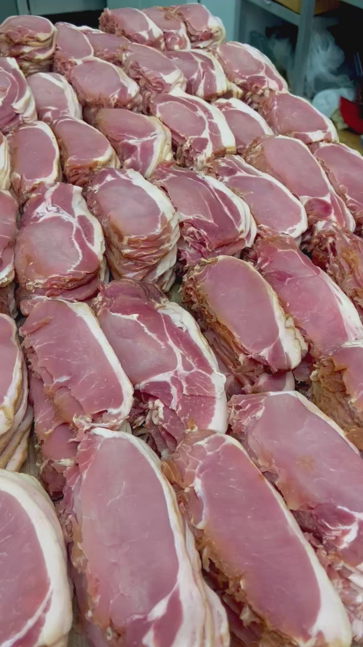 Dry cured smoked back bacon 400g